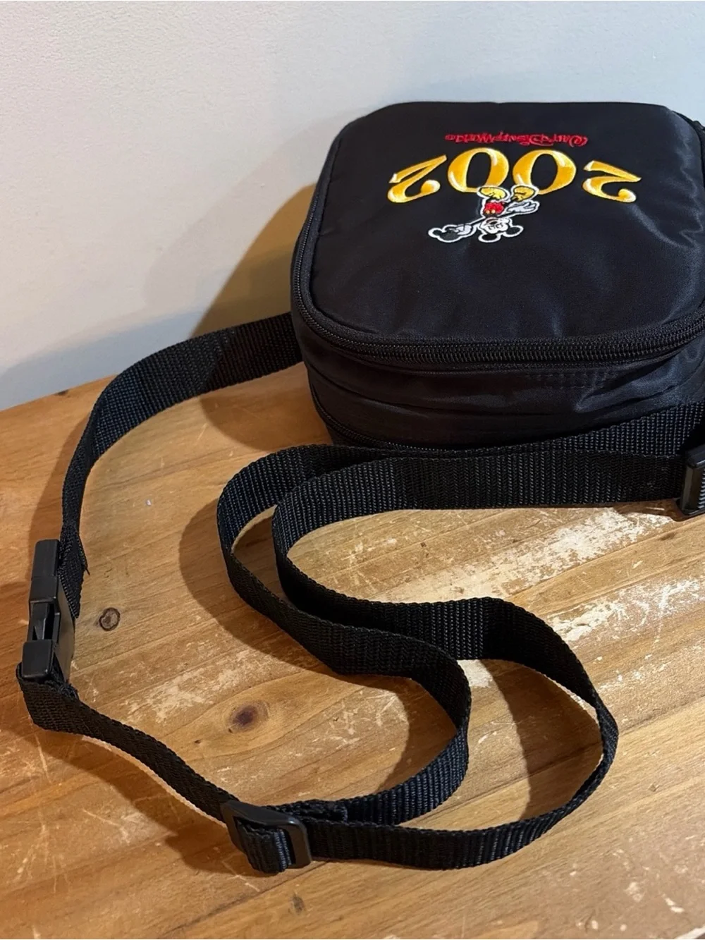 Walt Disney World 2002 Black CD / DVD Bag with Mickey Mouse Embroidery